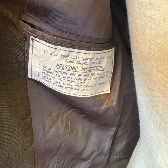 USMC Vintage Vietnam Era Marine Corps Green Dress Uniform Jacket - Picture 9 of 10